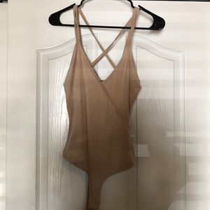 SUEDE BODY SUIT